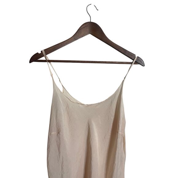 CP Shades Faye Slip Dress Cotton Silk in Peach  Lighweight Womans Medium - Picture 4 of 9
